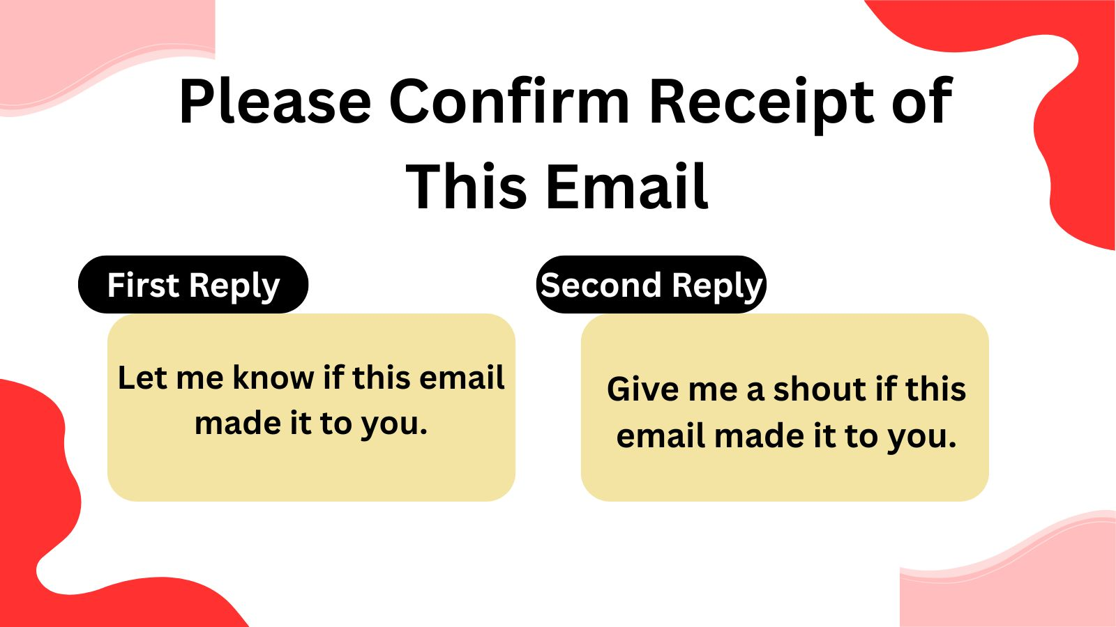 Read more about the article 220 Different Other Ways to Say Please Confirm Receipt of This Email