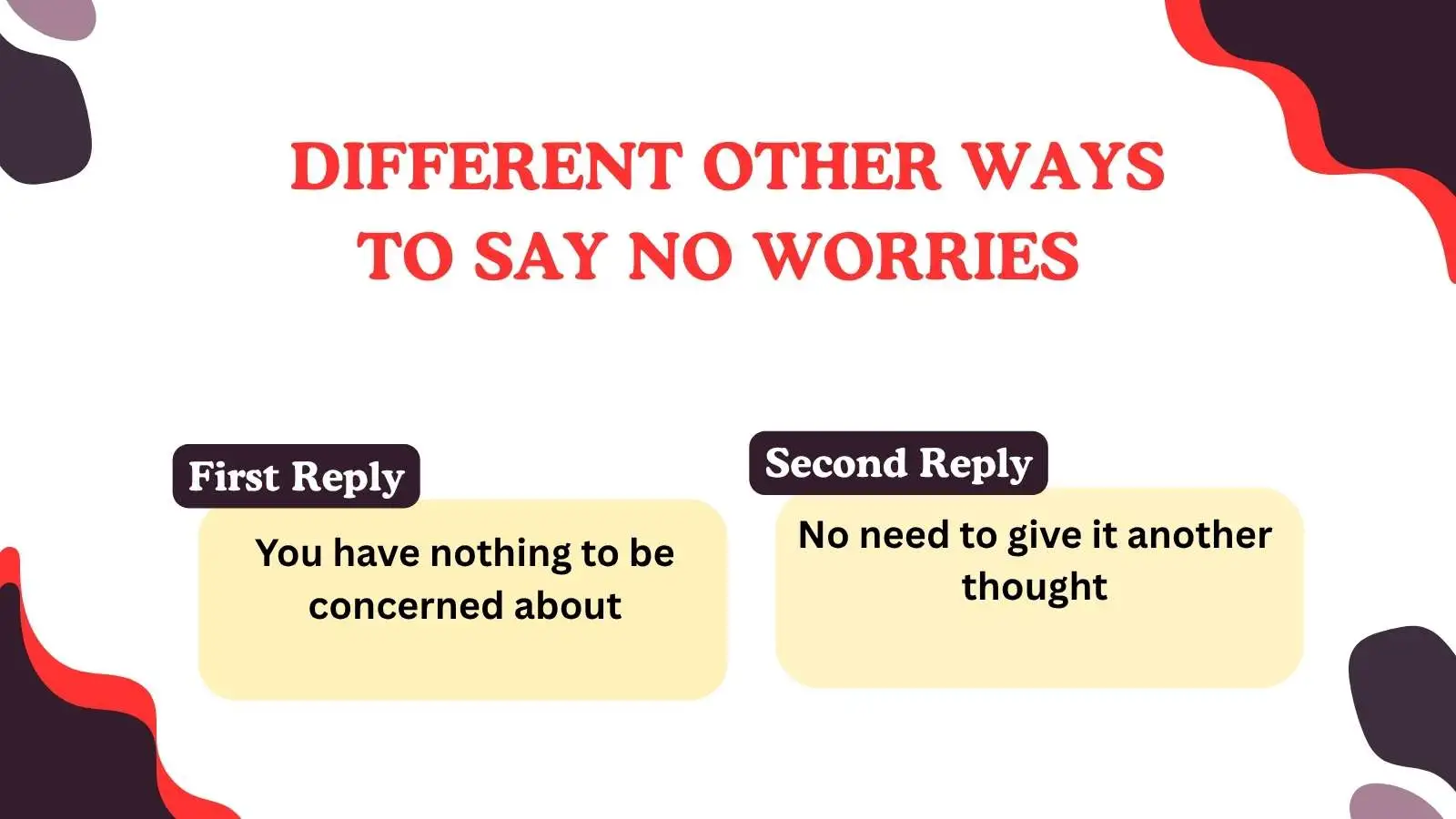 Read more about the article 220 Different Other Ways to Say No Worries for 2025