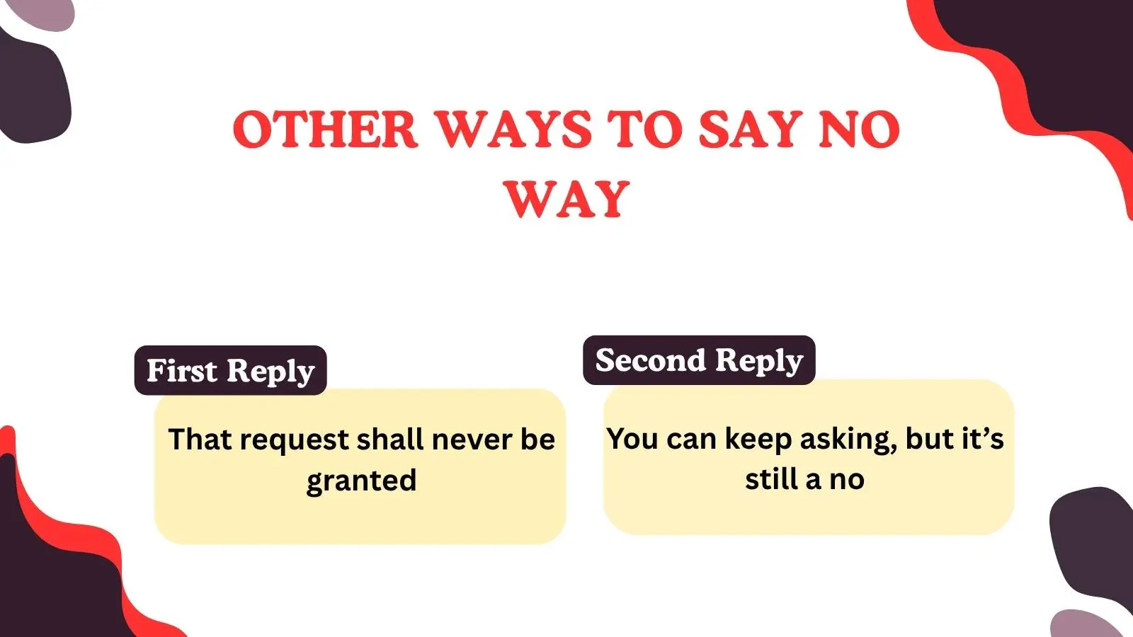 You are currently viewing 220 Different Other Ways to Say No Way in 2025