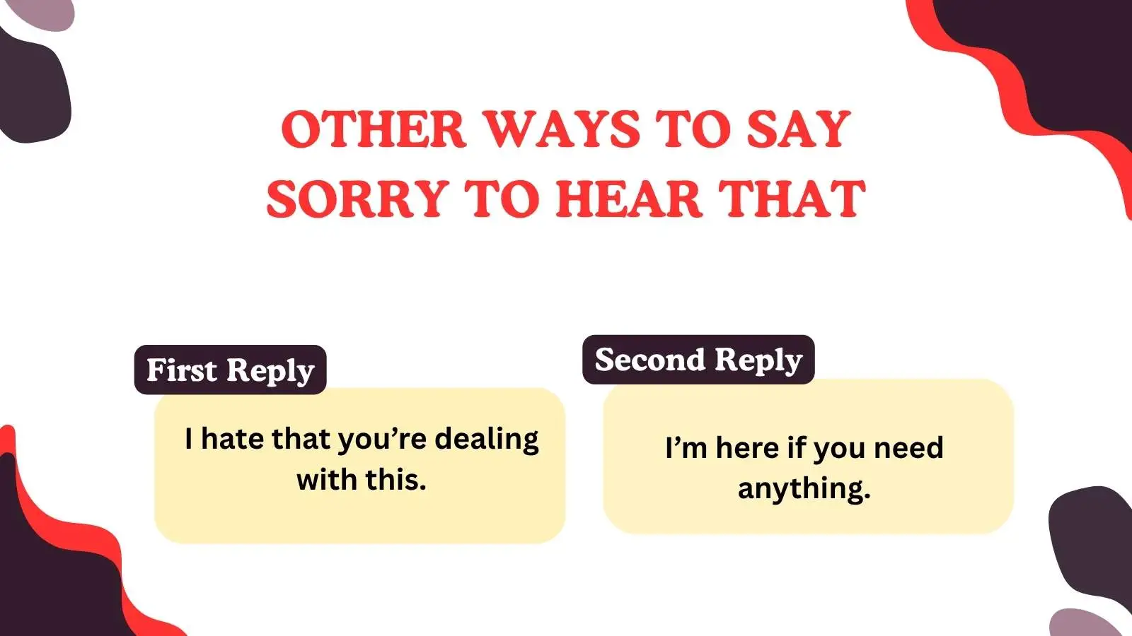 Read more about the article 220 Different Other Ways to Say Sorry to Hear That in 2025