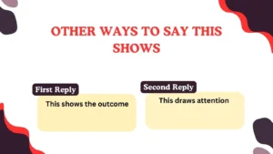 Read more about the article 220 Different Other Ways to Say This Shows in 2025