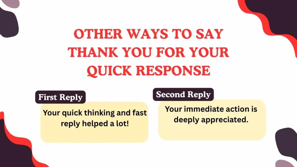 220 Different Other Ways to Say Thank You for Your Quick Response for 2025