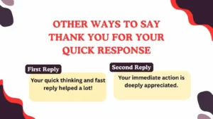 Read more about the article 220 Different Other Ways to Say Thank You for Your Quick Response for 2025