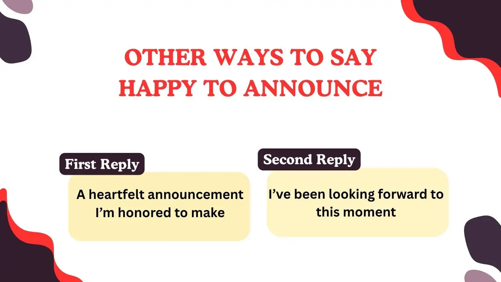 You are currently viewing 220 Different Other Ways to Say Happy to Announce in 2025