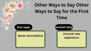 Read more about the article 220 Different Other Ways to Say Other Ways to Say for the First Time for 2025